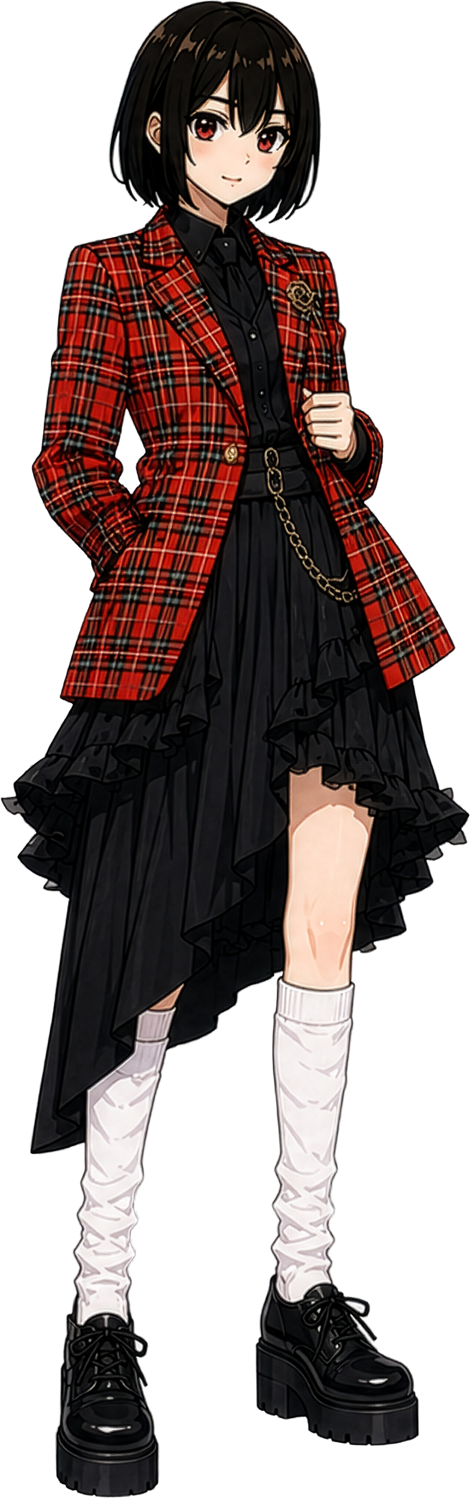 Venus Akino the hacker in tartan
